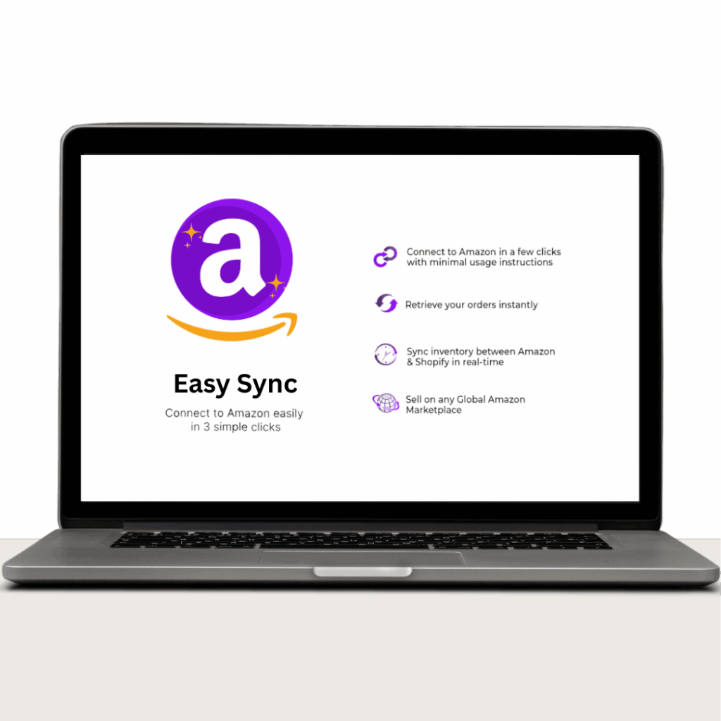 Laptop ToolE Easy Sync Welcome page