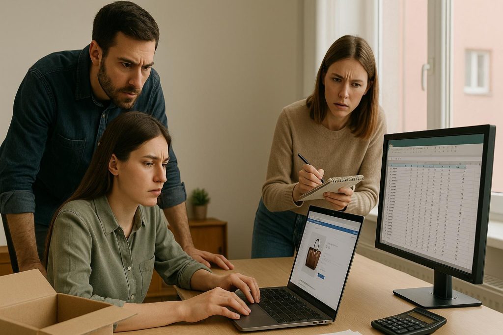 manually managing product listings